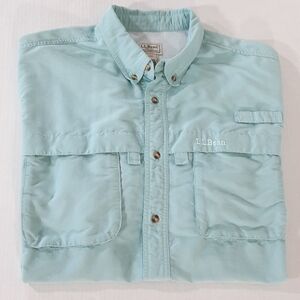 LL Bean Short Sleeve Tropicwear Shirt